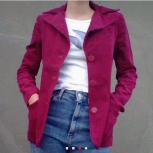 Red corduroy The Parallel Jacket